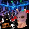 Full Head Realistic Halloween Alien Mask Cosplay HorrorUFO Skull Latex Masks Helmet Carnival Dress Up Party Costume Props