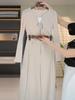 Gray Women's High-Waisted Wide-Leg Pants 2026 - Slimming Loose Straight-Leg Suit Trousers