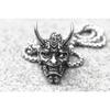 Collana con ciondolo a forma di testa di toro nordico punk retrò per uomo, gioielli classici con personalità animale