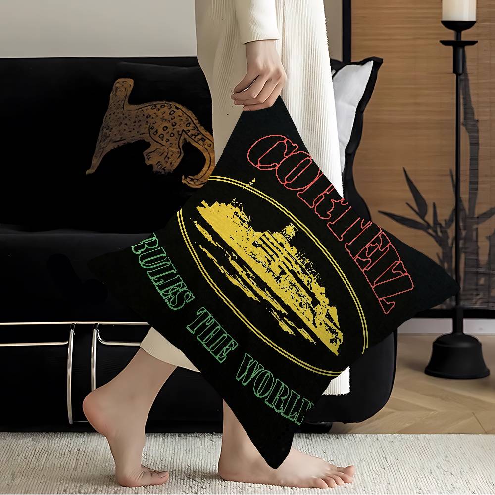 Hot Fashion C-Corteizs Pillowcase Toon Gift Cushion Cover Bedroom Home Sofa Chair Seat Decor Pillow Case