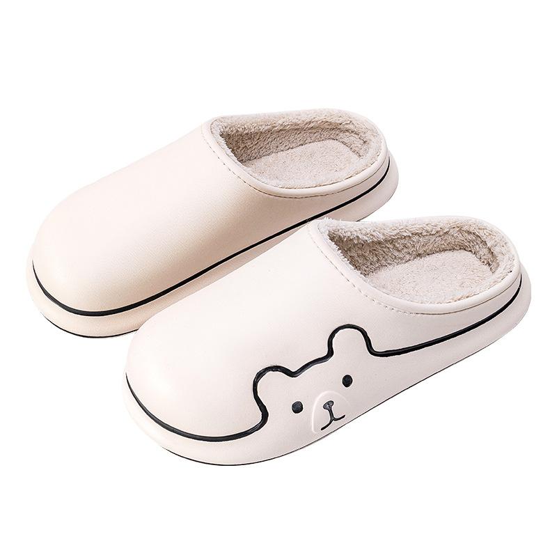 EVA waterproof cotton slippers non-slip and warm indoor velvet cotton slippers autumn and winter dirt-resistant bag and cotton mop