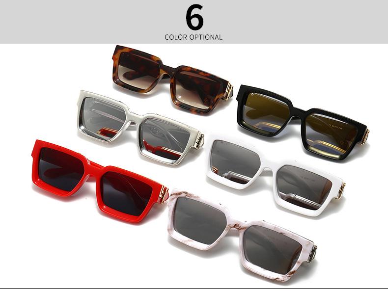 European & American Street Style Square Sunglasses for Men & Women - Z1165E