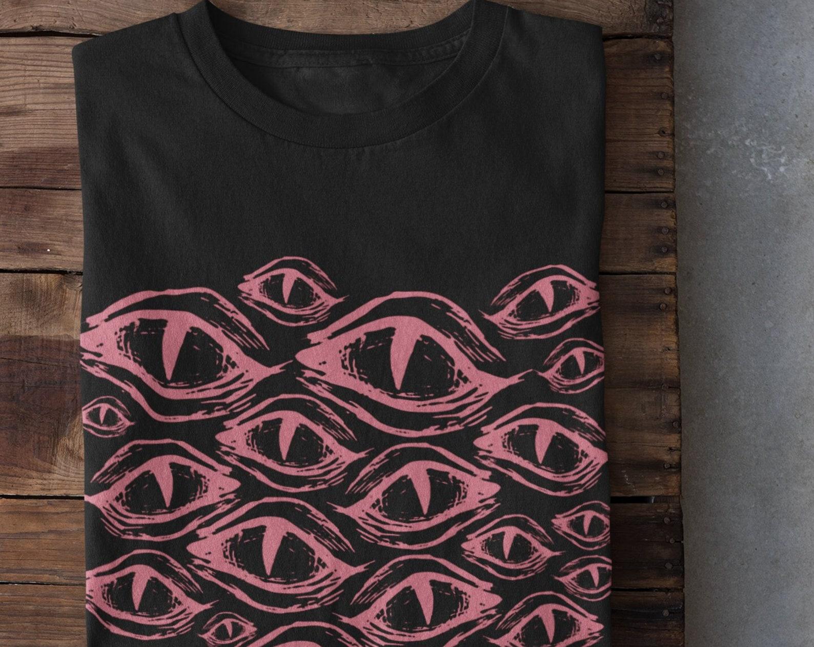Eyes T shirt, Grunge Clothing, Alt Clothing, Mall Goth, Trad Goth, Pastel Goth, Punk Clothing, Grunge Fairycore, Grunge Shirt, Unique Tshirt S