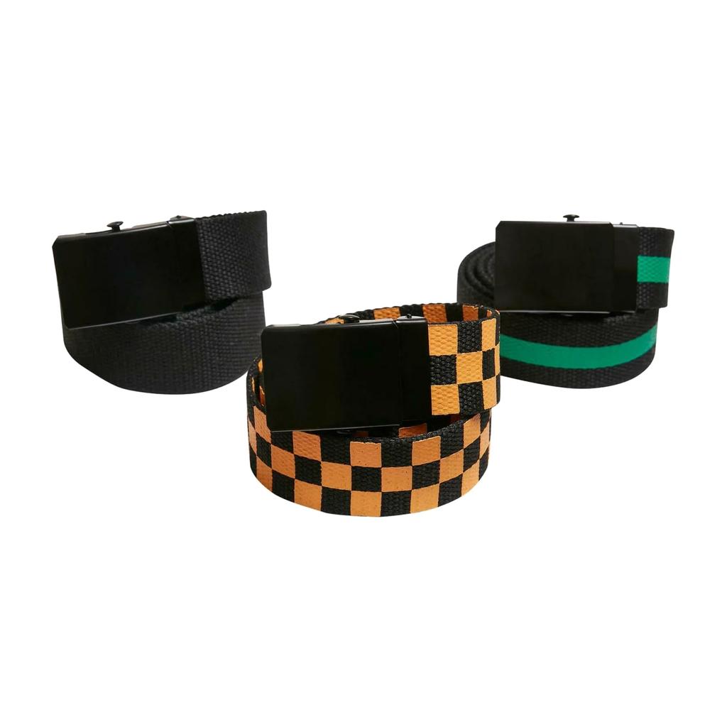 Urban Classics Childrens/Kids Waist Belt (Pack of 3)