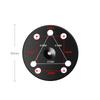 1 Inch/25mm Aluminum Ball Mount Base with AMPS Round Plate Compatible with RAM Mount Double Socket Arm for Fish Finder GPS