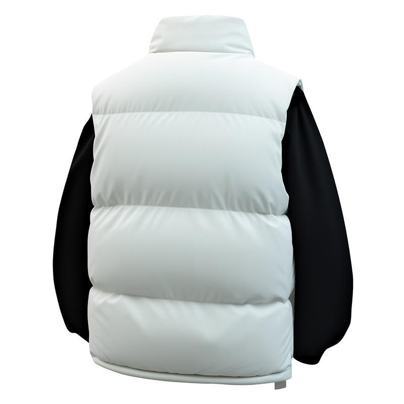 New large size fattened loose vest jacket men's sleeveless sports cold-proof tooling cotton vest