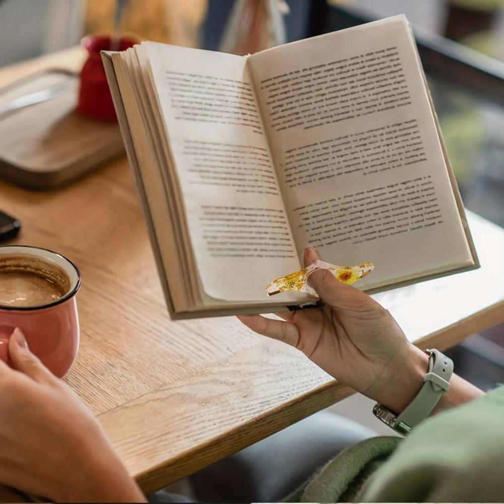Multi-function Thumb Book Support Acrylic Book Page Holders Thumb Book Brace  Adults Kids