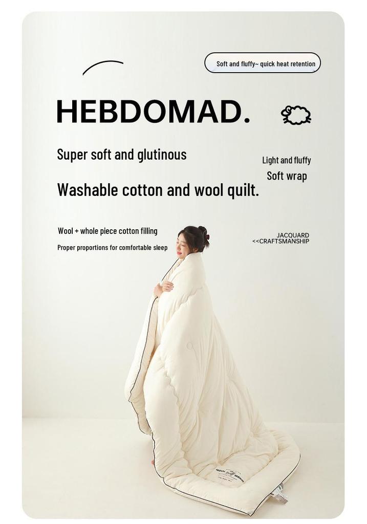 Australian Wool Quilt - All-Season Warmth for Spring, Autumn, and Winter