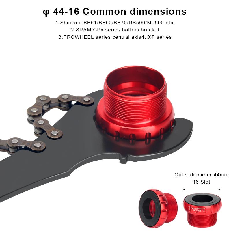 3 în 1 casetă bicicletă roată liberă instrument de îndepărtare a volantului cu lanț bici bicicletă casetă pinioane cheie instrument de reparare MTB