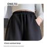 2025 New Style Fleece-Lined Sweatpants for Junior High School Girls