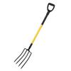 46 Inch Pitch Fork Y Grip Versatile 4 Tines Garden Spading Fork for Gardening Digging Composting Spading