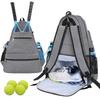 with Ventilated Shoe Compartment Tennis Bag Holds 2 Rackets Pickleball Backpack  School Student