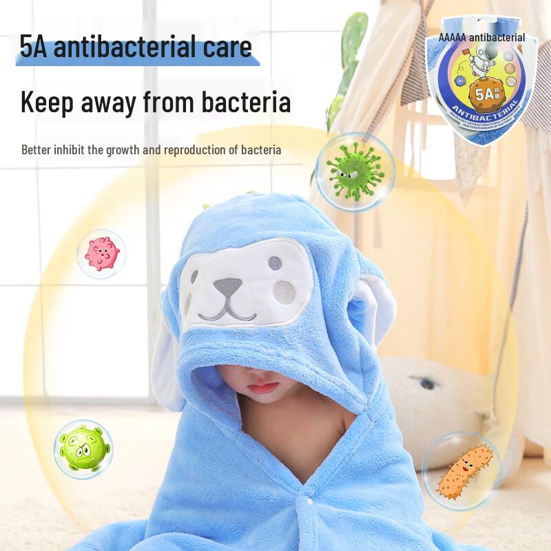 Nanjiren Baby Hooded Coral Fleece Bath Towel