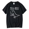 Sommer Casual Herren T-Shirt Top Qualität 100% Baumwolle Cooles Lustiges Dinosaurier Design Druck O-Ausschnitt Für Herren T-Shirt Männlich T-Shirts