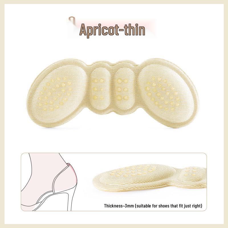 Anti-Blister Heel Sticker & Half Insole for Women - Adjusts Shoe Fit and Prevents Heel Slippage