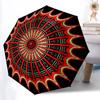 1pc Mandala Artwork Automatic Open/Close Umbrella - Portable Collapsible Umbrella with 8-Rib Stability, Fashion Lovers Yy251017152