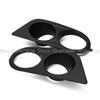 652F 2Pcs Front Bumper Fog Light Dual Hole Duct Cover for E46 2001-2006 Automotive Exterior Accessories