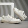 Fashion New Breathable Mens Shoes Fashion Hollow Out Walking Sneakers Comfy Outdoor Italian Genuine Leather Casual Shoes Skateboard shoe