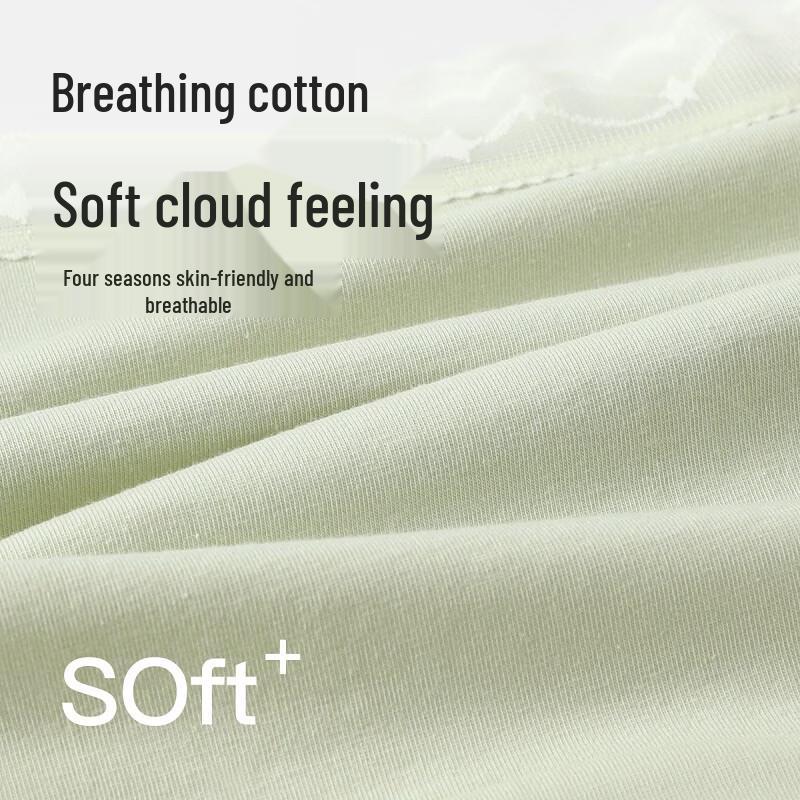 Fenteng Women's 95% Cotton Antibacterial Lace Underwear 4-Pack