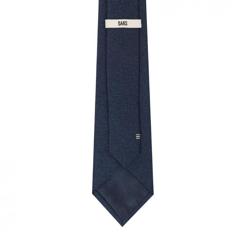 Daks 26ss Silk Blend Herringbone Solid Cubic Slim Tie Dmg1acf1215n1