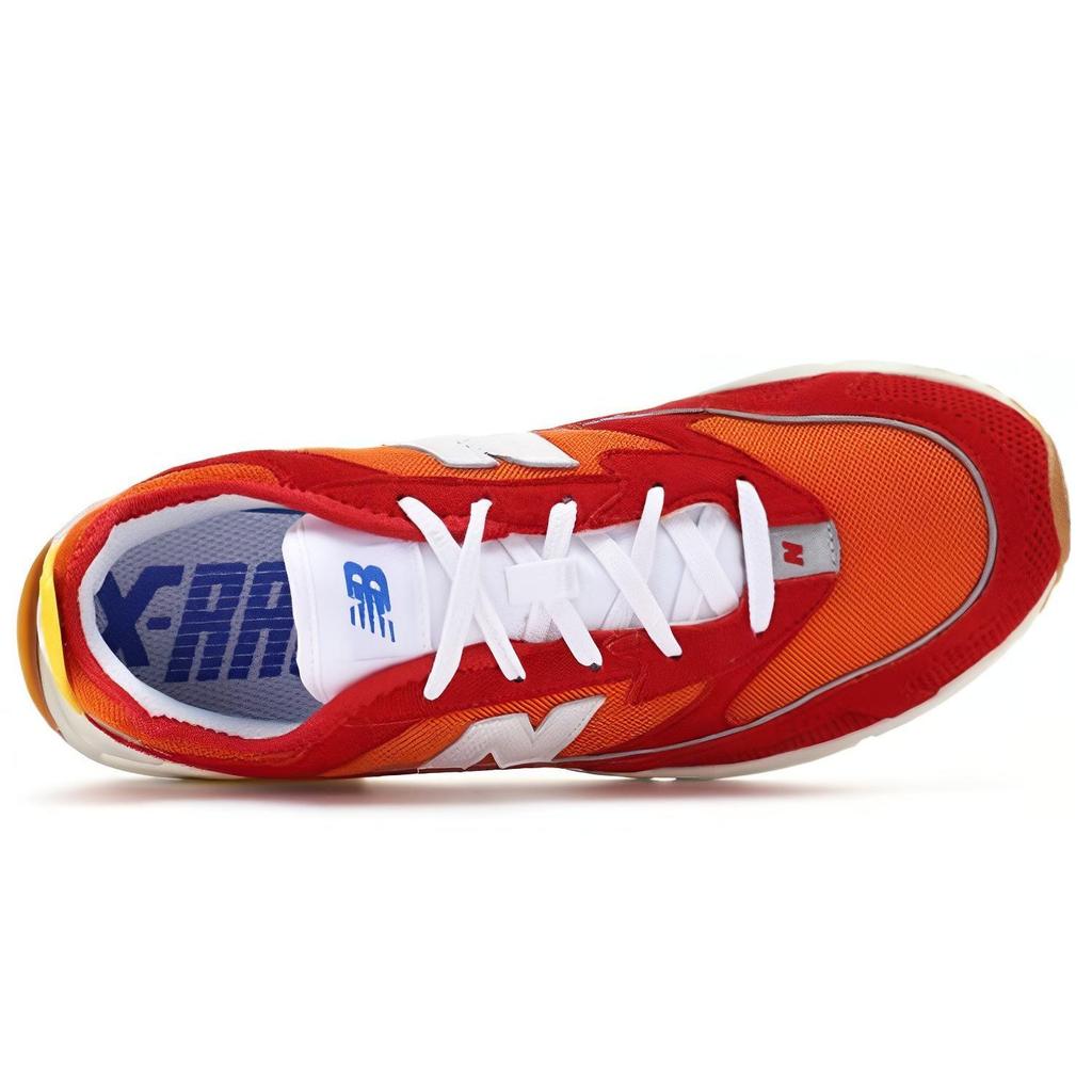 New Balance NB X-Racer Versátil Moderno Zapatillas Casuales de Estilo de Vida de Caña Baja Unisex Rojo Amarillo MSXRCSLF