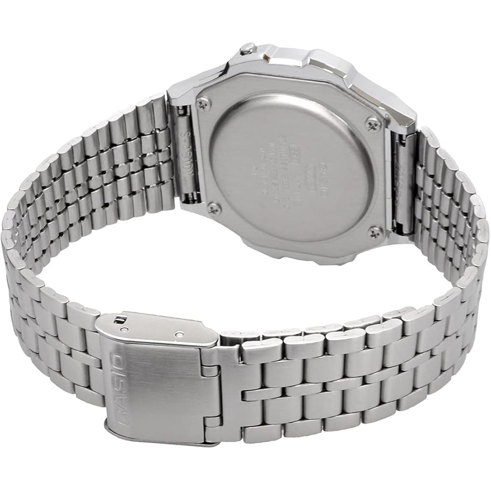 Casio Standard Vintage Unisex Classic Quartz Digital Watch Metal Silver Black A171WE-1A