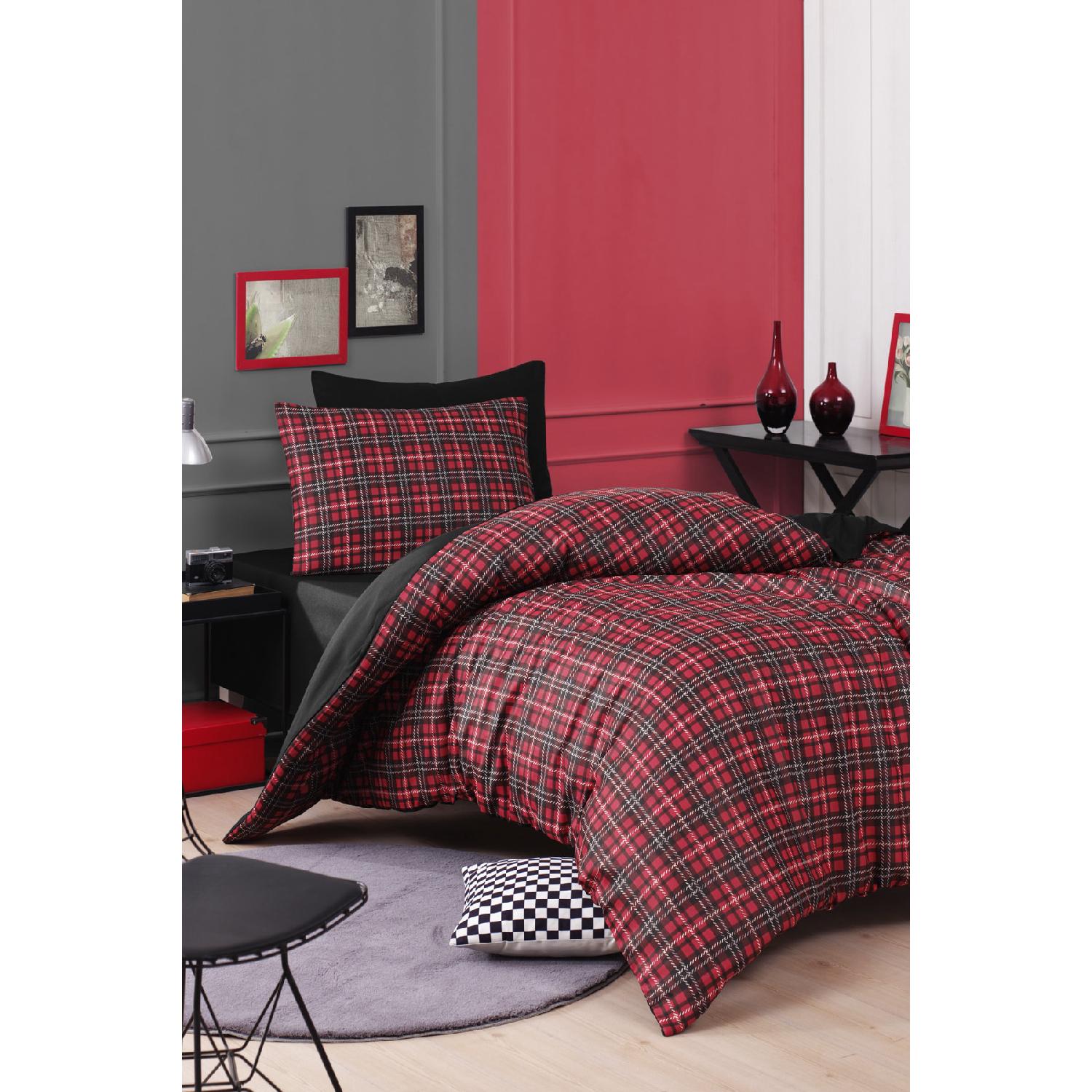 

Комплект легкогладких пододеяльников, одинарный, шотландский красный