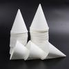 200Pcs Leakproof White Paper Cone Cups Coated Disposable Paper Cups Premium Snow Cone Cups  Water