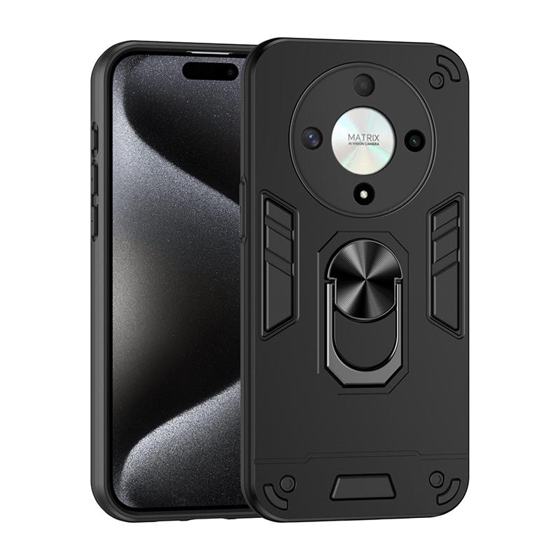 Luxury Armor Shockproof Phone Case For Honor X40 X50I Plus For Honor Magic 5 Lite 6 Lite Car Magnetic Ring Holder Back Cover