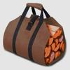 Firewood Carrier Wood Carring Bag with Handles Durable Waxed Canvas Log Carrier Large Log Tote Bag Firewood Holder for Camping Indoor 39 X 16 Inch