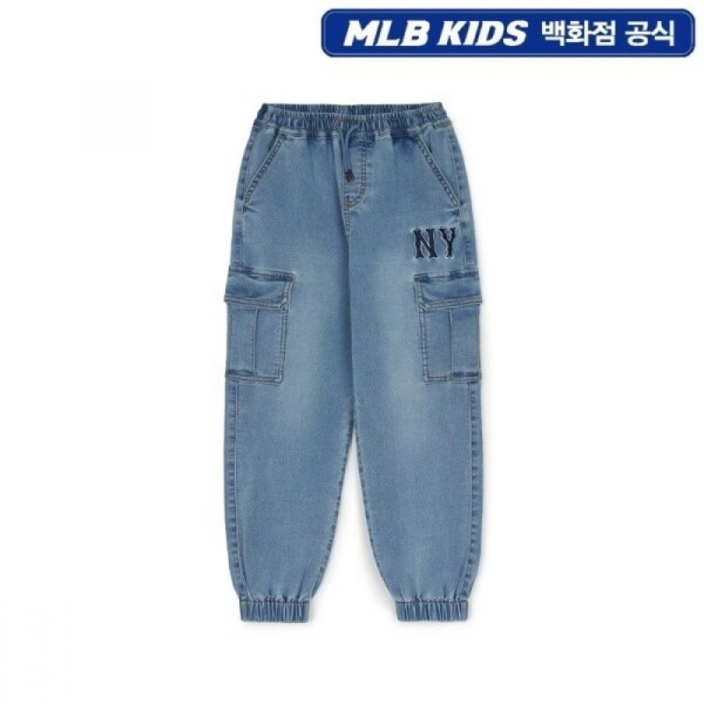 

Mlb Kids Jersey Denim Cargo Jogger Pants Blue/130