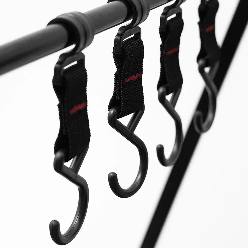 Căni de camping Boluri Raft pliabil pentru uscare Raft suspendat cu cârlig Suport din aliaj de aluminiu Raft pentru depozitare ustensile de gătit pentru picnic BBQ în aer liber