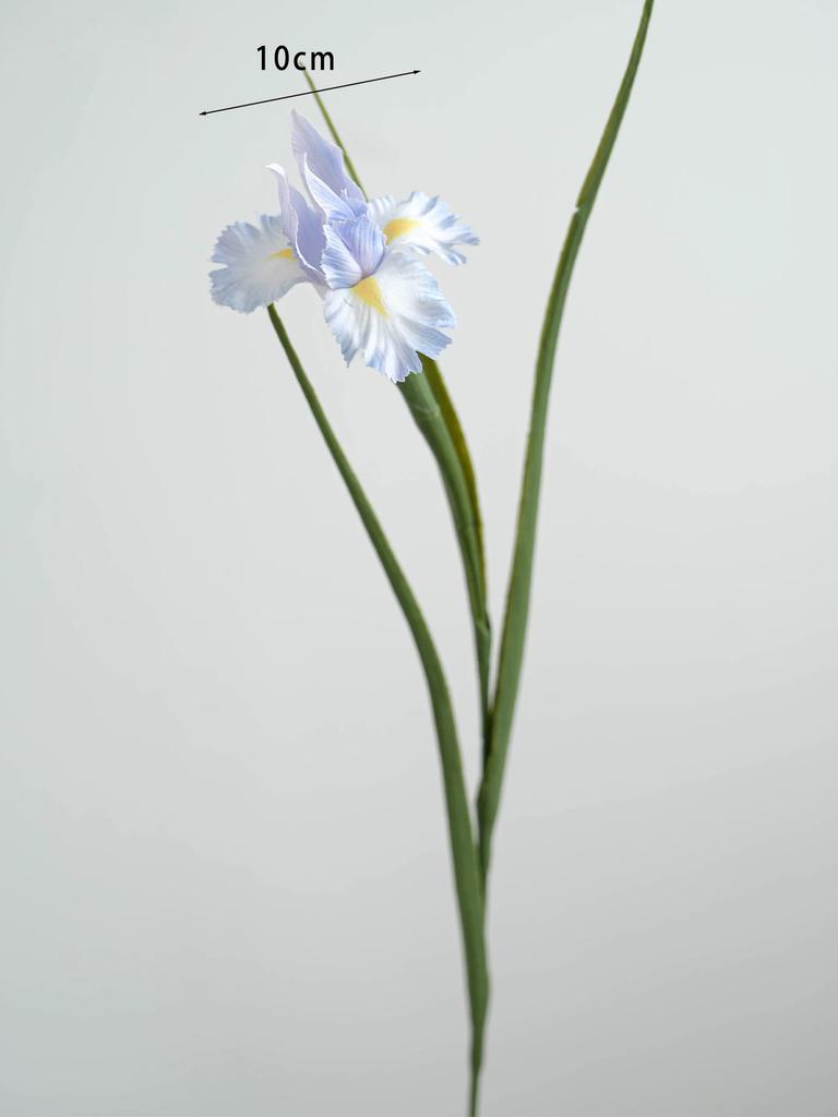 Artificial Iris Flower Fabric Flower Arrangement Lifelike Faux Floral for Home Wedding Party Decoration