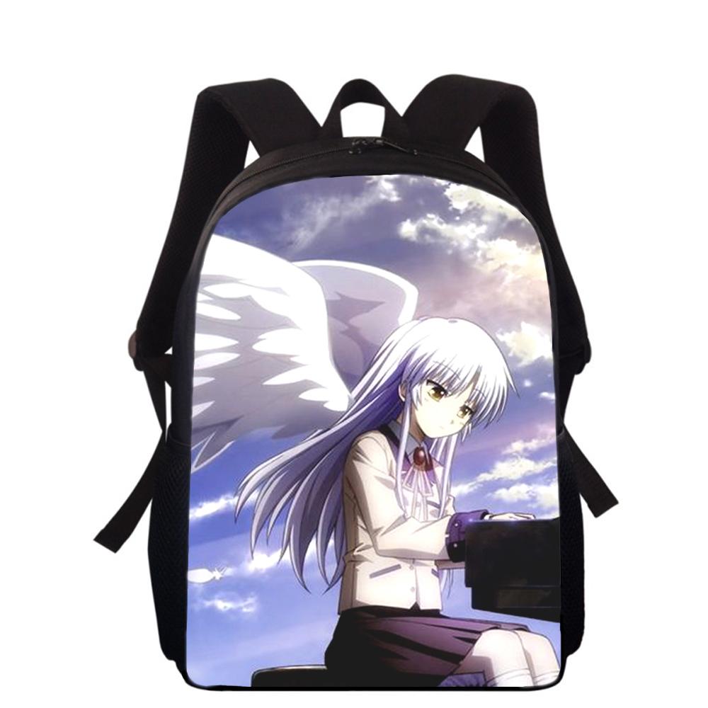 Angel Beats Tachibana Kanade 16" 3D Print Kids Backpack Primary School Bags for Boys Girls Back Pack Students School Book Bags