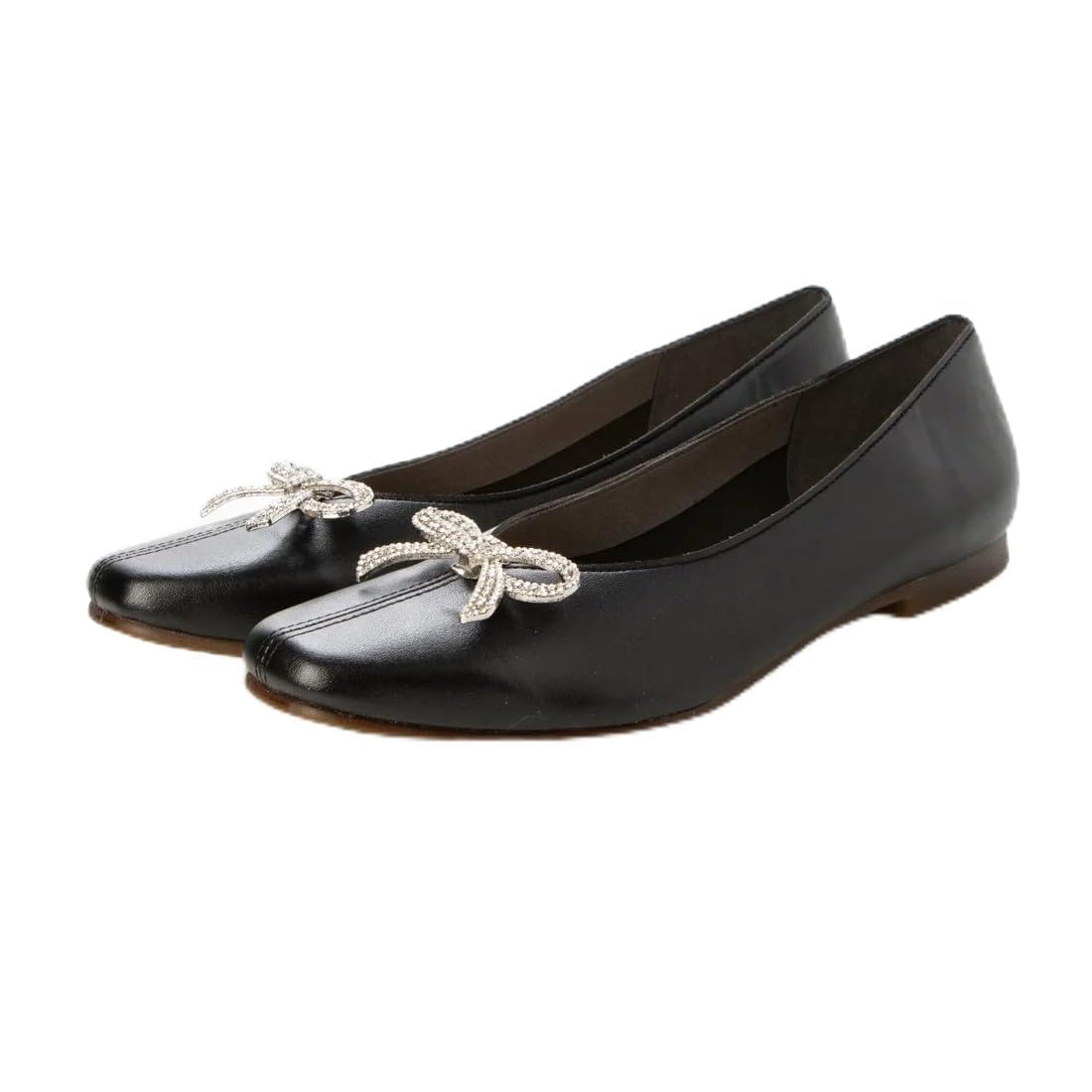 

IK Plus Туфли-лодочки со швом посередине, 1625-56, Женские, Черные гладкие с 56 бусинами, Размер 23.0 см, 3E