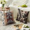 Moroccan Style Art Cushion Cover Natural Linen Organic Fabric Double-Sided Printing Breathable Perfect For Home Decor