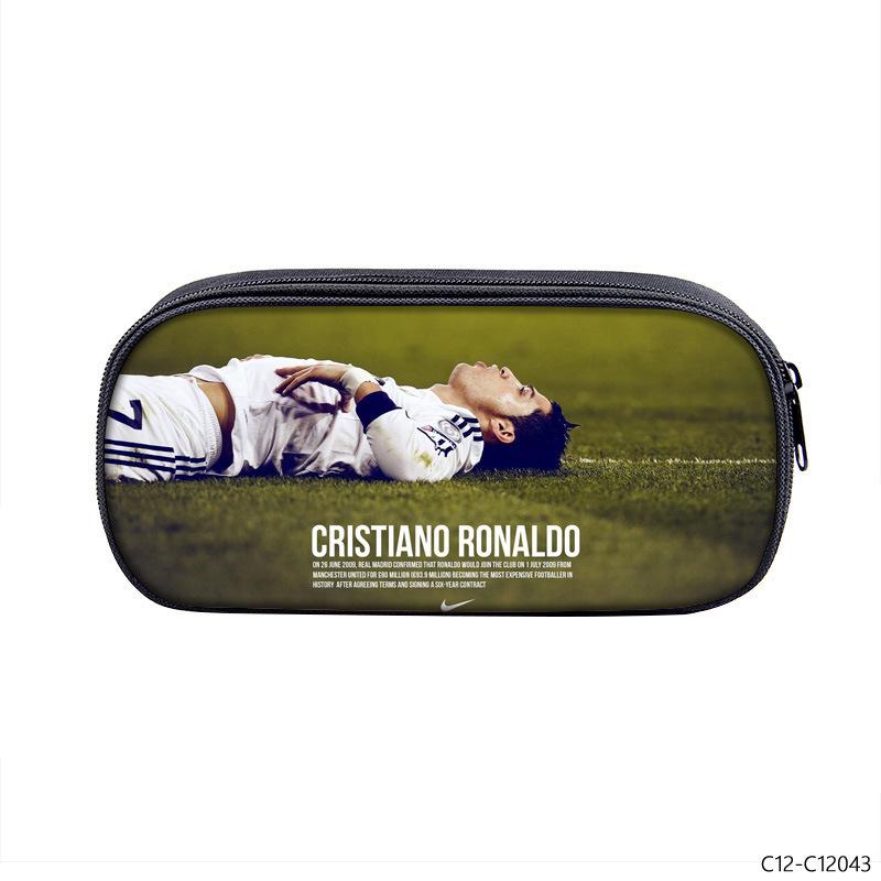 Fußballstar Ronaldo Fach Federmäppchen Grundschulkinder Federmäppchen Schreibwaren Etui Bedrucktes Federmäppchen