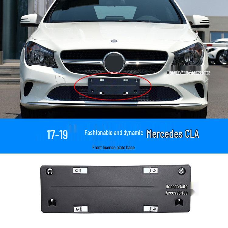 Soporte de Matrícula Mercedes CLA para CLA200, CLA260, CLA220 y CLA180 (Delantero trasero)