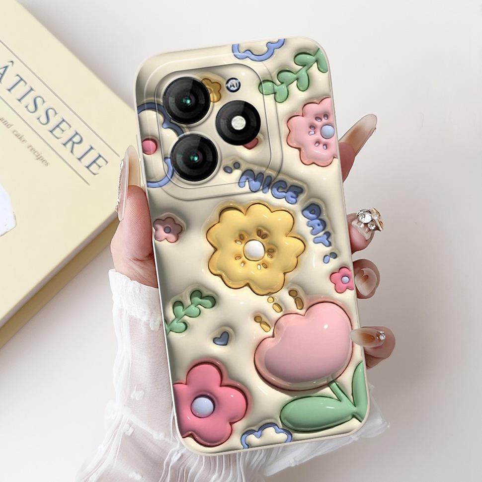 For Itel A70 A665L Case Soft Silicone Fashion Rabbit Phone Cover For Itel A 70 A70 Fundas ItelA70 Casing Shockproof Cover