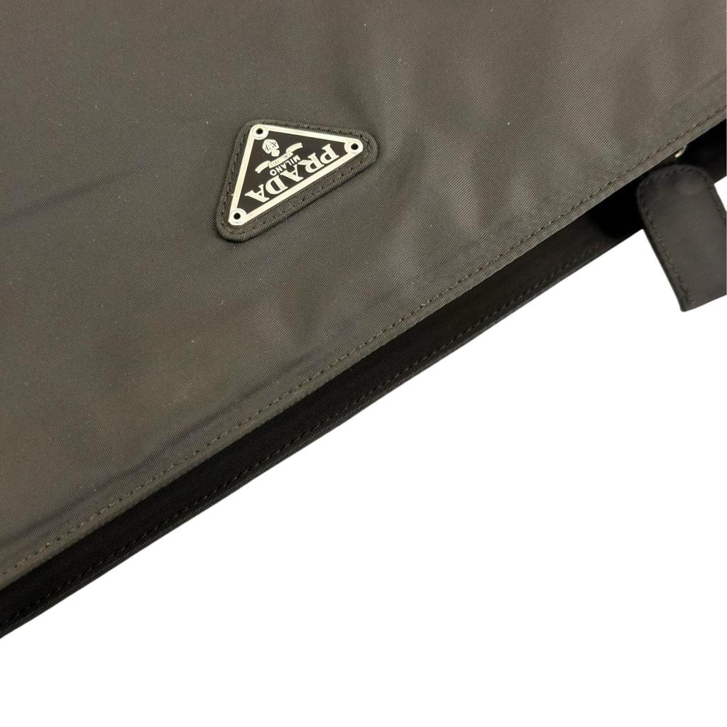 PRADA Triangular logo B6242 Handbag black Women used