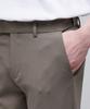 MUSINSA STANDARD Skinny Hidden Elastic Waist Crop Slacks [Dusty Beige]