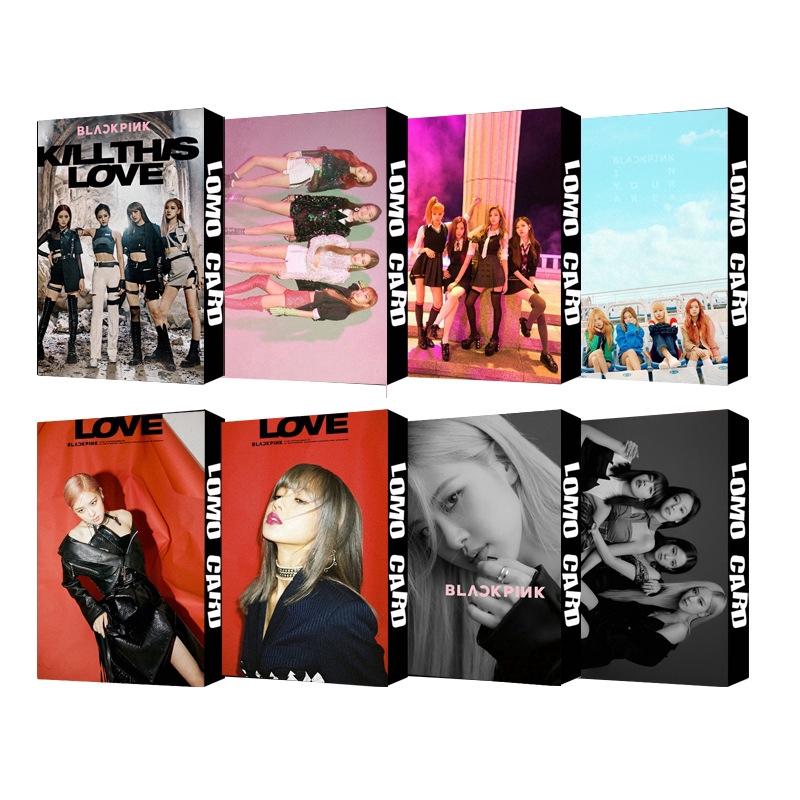 SOFORT VERFÜGBAR// 30 Stück/Box BLACKPINK Kpop Lomo Kartenalbum "SQUARE UP" "Kill This Love" Jennie Jisoo Rose Lisa HD Fotokarten Karten Für Fans