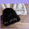Knitted Winter Hat For Women With Plush Material And High Top Design For Cold Weather Comfort