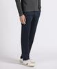 PANICALE Navy Slim Fit Dyed Cotton Pants