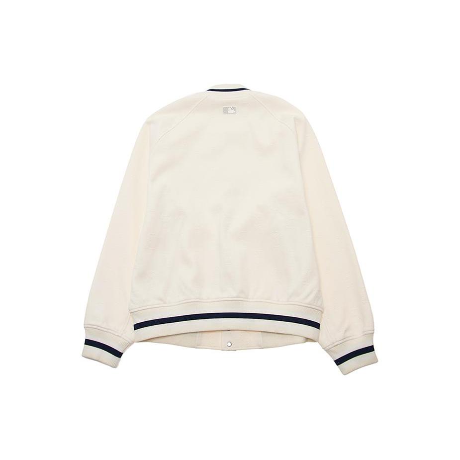 New MLB SS24 Baseball Jacket Unisex Cream 3AJPM0441-43CRS