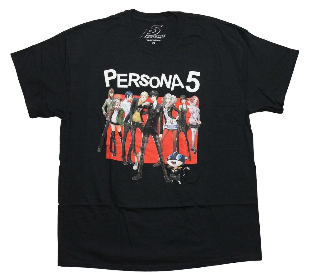 Persona 5 New Adult Tshirt  Standing Cast Under Name