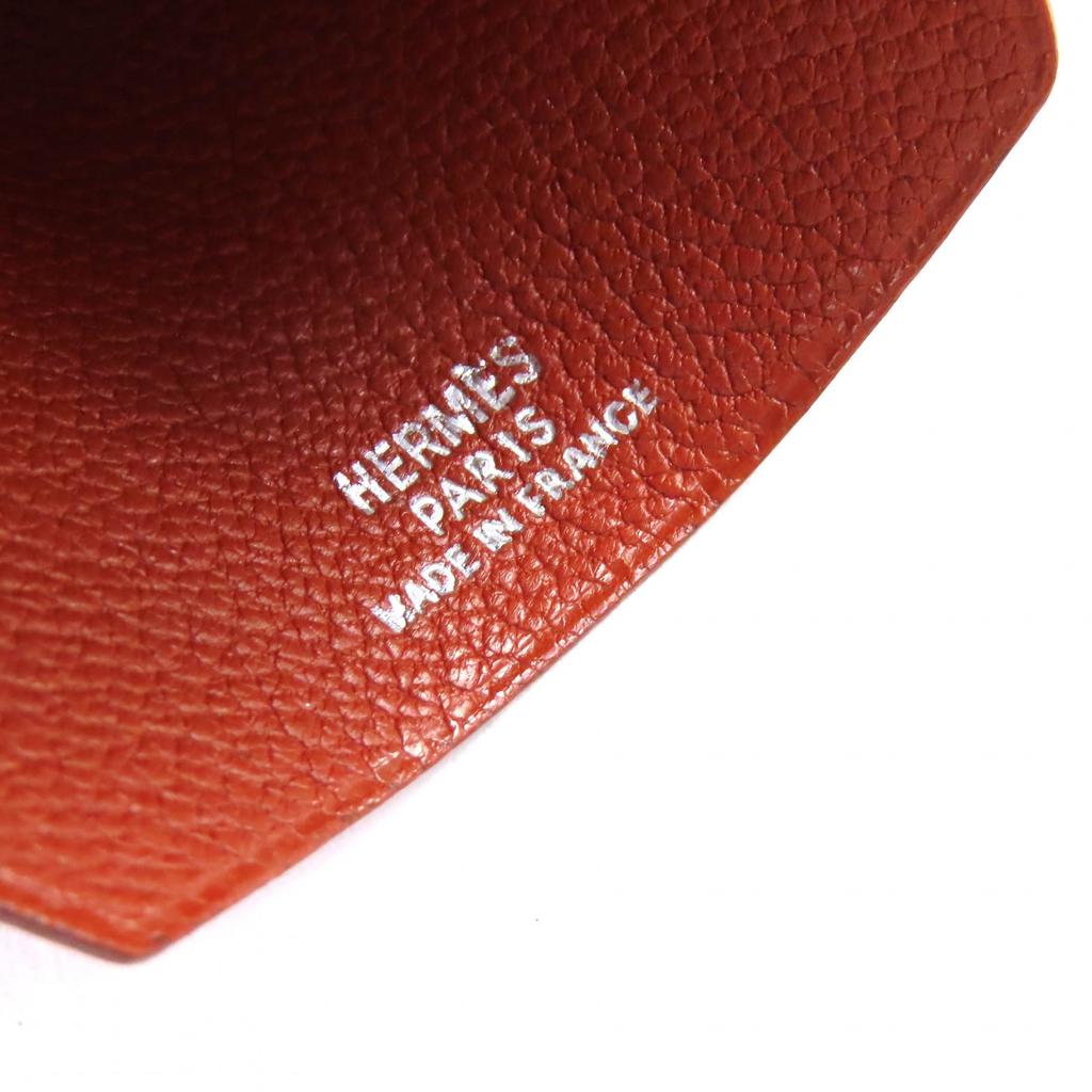 HERMES Margiela Leather Clochette Necklace Pendant Accessory Brown Women Used