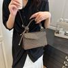 Retro fashion solid color trend small square bag spring and summer new versatile practical simple portable shoulder messenger bag