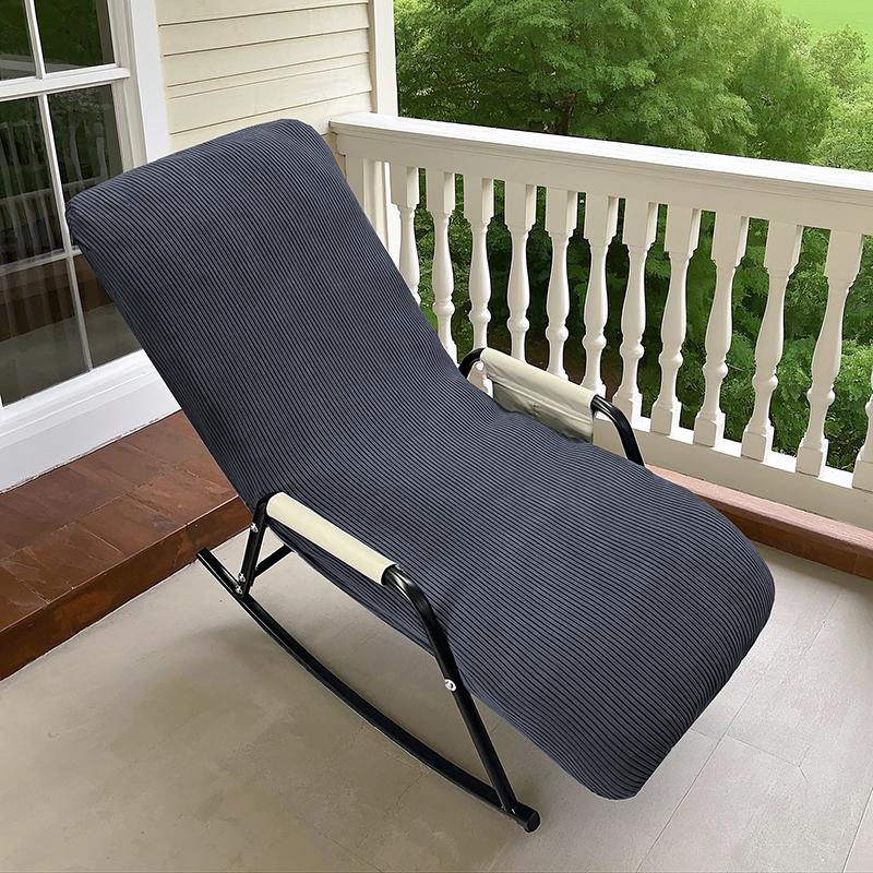 1Pc Striped Rocking Chair Cover Elastic Recliner Cover Balcony Sleeping Room Rocking Chair Protective Covers Chairs Seat Cushion