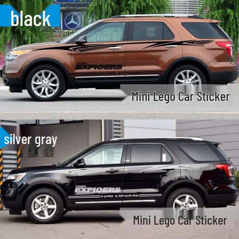 Ford Explorer & Edge Everest Car Decals: Stylish Stripes for Body Decoration & Modification